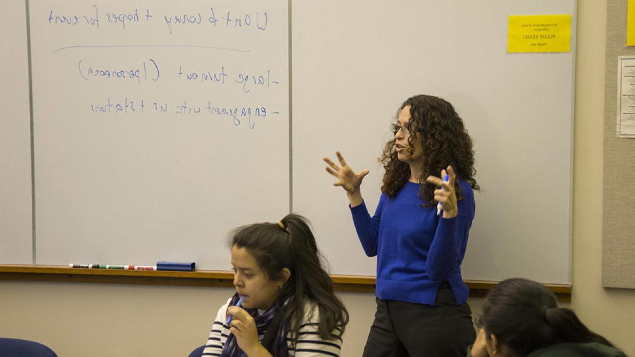 In class with Professor Gilda Ochoa